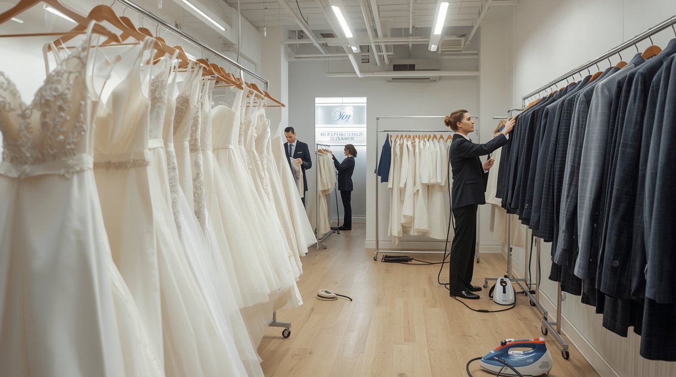 Bruidsjurken en pakken reiniging
